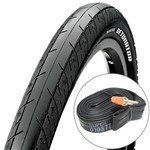 Ficha técnica e caractérísticas do produto Pneu Maxxis Detonator 700x23C Dobrável Kevlar Preto e Câmara