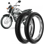 Ficha técnica e caractérísticas do produto 2 Pneu Moto CG Fan Rinaldi 90/90-18 57p 2.75-18 42p BS32