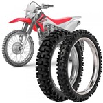 Ficha técnica e caractérísticas do produto 2 Pneu Moto Crf 230F Rinaldi 100/100-18 59M 80/100-21 51M Rmx 35