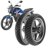 Ficha técnica e caractérísticas do produto 2 Pneu Moto Honda Cg Titan Rinaldi 90/90-18 57P 80/100-18 47P Hb37