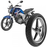 Ficha técnica e caractérísticas do produto Pneu Moto Honda Cg Titan Rinaldi Aro 18 80/100-18 47P Dianteiro Hb37