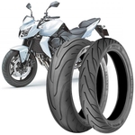 Ficha técnica e caractérísticas do produto 2 Pneu Moto Kawasaki Z750 Technic 180/55-17 73v 120/70-17 58v Stroker