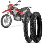 Ficha técnica e caractérísticas do produto 2 Pneu Moto Nxr 150 Bros Levorin 90/90-19 52p 110/90-17 60p Duna Evo