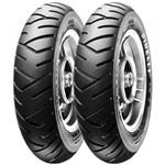 Ficha técnica e caractérísticas do produto 2 Pneu Moto Pirelli 100/90-10 56J 90/90-12 44J Sl26