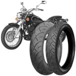 Ficha técnica e caractérísticas do produto 2 Pneu Moto Yamaha Drag Star Technic 170/80-15 77h 100/90-19 57h Iron