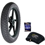 Pneu Roadwell + Camara Vulcan Tm12 80/100r14 49l Bis Pop BIZ