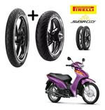 Ficha técnica e caractérísticas do produto Pneus Honda Biz 100 Todas Par Dianteiro e Traseiro Pirelli