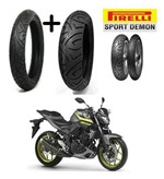 Ficha técnica e caractérísticas do produto Pneus Mt 03 Yamaha Par Dianteiro e Traseiro Pirelli