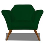 Ficha técnica e caractérísticas do produto Poltrona Decorativa Anitta Suede Verde - AM Decor - Verde