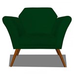 Ficha técnica e caractérísticas do produto Poltrona Decorativa Anitta Suede Verde - AM Decor
