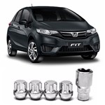 Ficha técnica e caractérísticas do produto Porcas para Rodas Anti Furto Honda Fit - Clic Peças