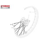 Ficha técnica e caractérísticas do produto Raio Dianteiro Original Yamaha Ttr 125