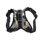 Ficha técnica e caractérísticas do produto Pet Harness Resistente ao impacto Grey Camouflage Pet Dog Harness para Walking