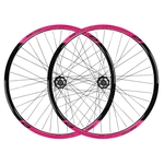 Roda 29 Vzan Vnine 36f Preto E Rosa Com Cubo Rolamentado