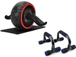 Roda Abdominal Estabilizadora + Suporte para Apoio - Bravus Sport