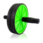 Ficha técnica e caractérísticas do produto Roda Abdominal Exercícios Fitness Ab Wheel + Tapete Verde - Mbfit