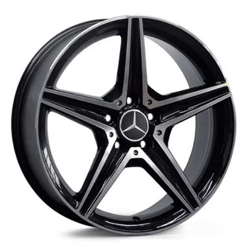 Ficha técnica e caractérísticas do produto Roda Avulsa Mercedes C250 Aro 18 - Preta Diamantada