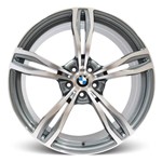 Roda BMW M5 2012 Aro 19 - Grafite com Face Polida 5x120 Tala:8,5/9,5 Off-Set:35/37