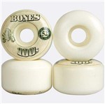 Ficha técnica e caractérísticas do produto Roda Bones 100's Fórmula V4 Dollar 53mm Branca