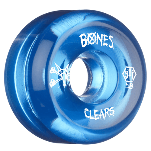 Ficha técnica e caractérísticas do produto Roda Bones Wheels Clear Azul Cristal 58mm Un