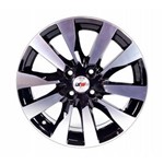 Roda BRW 1310 Nissan Aro 16 4x100 Preto e Diamantada ET42