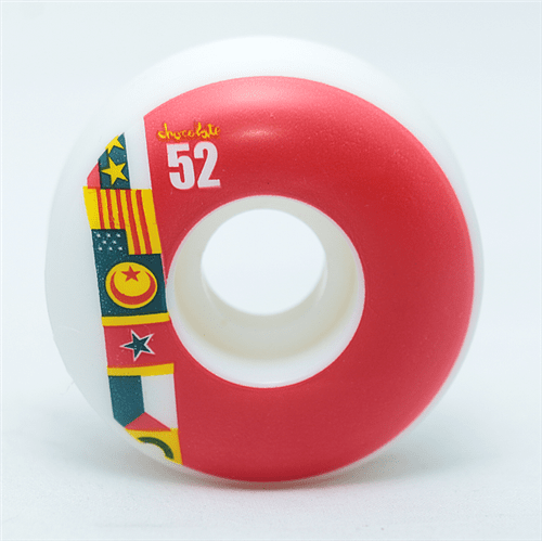 Roda Chocolate Flags Red 52mm