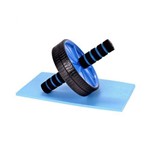 Roda de Abdominal e Lombar com Tapete de Apoio Yangfit