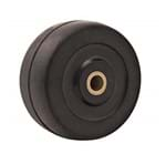 Roda de Borracha 2" Leve 25kg Eixo Bucha 6mm Borracha Preta - Vonder