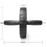 Roda de ExercÃ­cios Abdominais AX Esportes 19cm Cinza - Cinza - Dafiti