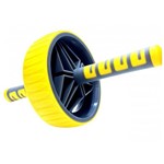 Roda de Exercícios Exercise Wheels Amarela com Pega Anatômica - LIVEUP LS3371 - Liveup Sports
