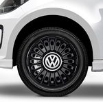 Ficha técnica e caractérísticas do produto Roda De Liga Leve Aro 14 Up Original Volkswagen Com Calotinhas 1s0601025t041