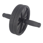 Roda Exercícios Abdominal Lombar AB WHEEL+ Apoio - Preto