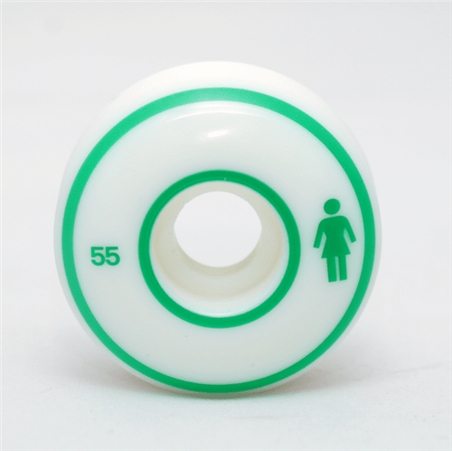 Ficha técnica e caractérísticas do produto Roda Girl Staple White/Green 55mm
