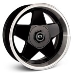 Roda KR K56 Borbet Aro 15 - Preta com Borda Polida 5x100