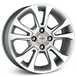 Ficha técnica e caractérísticas do produto Roda KR R42 Chevrolet Onix Aro 14 - Prata com Face Polida 4x100