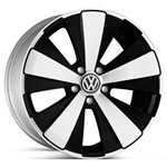 Ficha técnica e caractérísticas do produto Roda KR R44 VW Fusca 2013 Aro 17 - Preta Diamantada 5x100