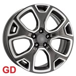 Ficha técnica e caractérísticas do produto Roda Kr R76 Jeep Renegade Aro 16x6 5x110 Et 28 Jogo