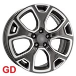 Ficha técnica e caractérísticas do produto Roda KR R76 Jeep Renegade Aro 18x7 5x100 Et 40