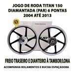 Ficha técnica e caractérísticas do produto Roda Liga Leve Diamantada Titan Fan 150 Tambor 04 - 13 Scud