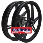 Roda Liga Leve Fabreck Titan 150 ESD 2014 Preta 5 Pontas PAR (FBK1583)