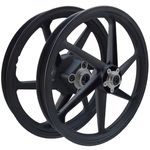 Roda Liga Leve Titan 125 ES 2000/04 6 Palitos Preta - Scud