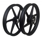 Roda Liga Ybr Disco 6 Pontas Preto Par (scud)