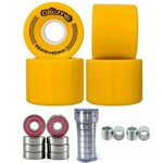 Ficha técnica e caractérísticas do produto Roda Longboard Cruiser 60mm X 45mm 80a Creme - Rol Abec 15