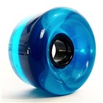 Ficha técnica e caractérísticas do produto Roda Longboard Gel 70mm X 40mm 78a Macia e Silenciosa Azul