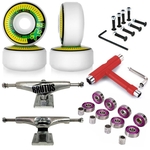 Ficha técnica e caractérísticas do produto Roda Next Moska 53mm + Truck Brutus 139mm + Chave + Abec 7 + Parafusos