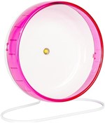 Ficha técnica e caractérísticas do produto Roda Rodinha para Hamster Chines Russo Topolino 18 Cm com Suporte Cor Rosa - Jel Plast