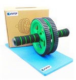 Ficha técnica e caractérísticas do produto Roda Rolinho Exercícios Abdominal Musculação com Mini Tapete - Katatop