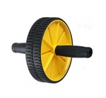 Ficha técnica e caractérísticas do produto Roda Rolo Exercicios Abdominal Lombar Exercise Wheel + Apoio - Amarelo - Horizonte