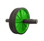 Ficha técnica e caractérísticas do produto Roda Rolo Exercicios Abdominal Lombar Exercise Wheel + Apoio - Verde - Horizonte