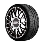 Ficha técnica e caractérísticas do produto Roda Shock Sk18 Aro 15x6 4x100/108 Preta com Diamantado Jogo